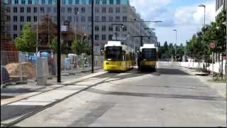 Straßenbahn Berlin - Rangiervorgänge am Nordbahnhof HD