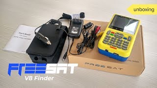 Satfinder freeSAT V8 Finder Indonesia Unboxing