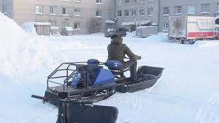Мотобуксировщик POMOR 650 с модулем "Толкач" + задний ход