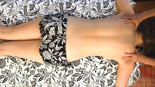Swedish Back Massage For Relaxation and Stress Relief Technique, ASMR Athena Jezik