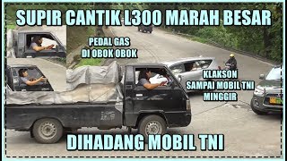 Supir Cantik L300 Marah Besar Saat Dihadang Mobil TNI di Sitinjau Lauik