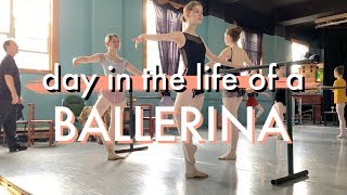 DAY IN THE LIFE OF A DANCER (class, pointe shoes, rehearsal)