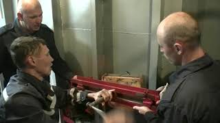 Тренировки по борьбе за живучесть корабля в рамках конкурса «Кубок моря» в Азербайджане