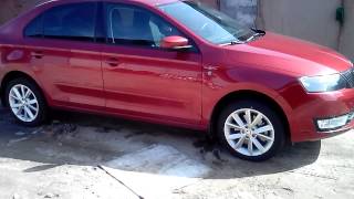 SKODA RAPID 2015, переобуваемся на лето R16 и смотрим итоги 1-й зимы.