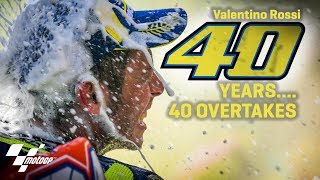 40 overtakes for Rossi’s 40 birthday