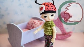 Как сделать детскую кроватку для кукол. How to make baby cot for dolls.