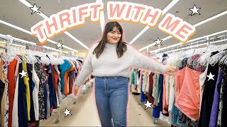 COME THRIFT WITH ME THE 50% OFF SALE. + "PLUS SIZE" TRY ON HAUL