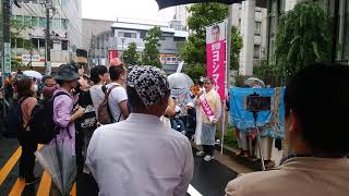 野原ヨシマサ 総価学会 本部前 れいわ新選組