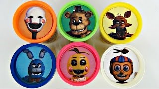 FIVE NIGHTS AT FREDDY'S Playdoh Toy Surprises with Chica, Bonnie, Foxy FNAF