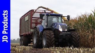 Mais/2016/New Holland FR9060/Blue Power/Gerrits/Zwinderen/Harvesting maize/Maisernte