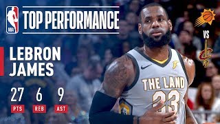 LeBron James Puts On A Performance Fit For A King