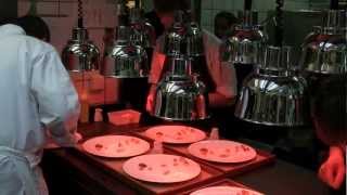 Service at 3 Michelin star Victor's Gourmet-Restaurant Schloss Berg