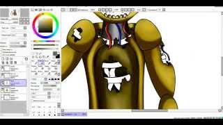 [SpeedPaint] Springtrap's sorrows (Five Nights At Freddy's 3)