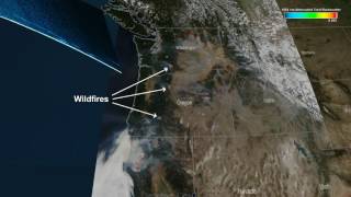CATS instrument aboard the ISS studies wildfires from space
