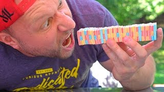100 LAYERS OF GUM ONE BITE CHALLENGE!
