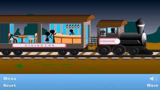 Stickman Stick Death Train Level 1 Walkthrough