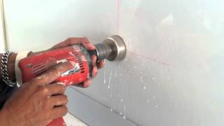 Cara Melubangi Kaca dengan BOR. punching holes in the glass
