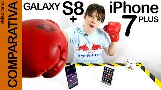 iPhone 7 plus vs Galaxy S8+, comparativa -mega combate a muerte-