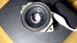 blowing up 2 small and 1 small subwoofer.. lots of smoke some spark