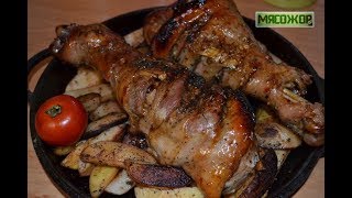Индюшиная голень в медово-чесночном маринаде. МЯСОЖОР #86