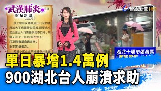 單日暴增1.4萬例　900湖北台人崩潰求【武漢肺炎重點新聞】-20200213