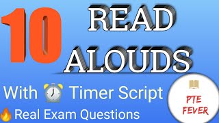 10 READ ALOUDS PTE Academic Speaking Real Exam Questions with ⏱️ Timer Script for practice