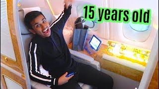 15 YEAR OLD SPENDS $34,000 ON FIRST CLASS !!!