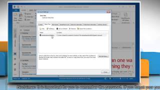 How to Set a Password for Outlook 2013 Data File (.pst)