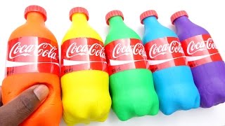 DIY How To Make Play Doh Mighty Toys Mini Coca Cola Modelling Clay Learn Colors