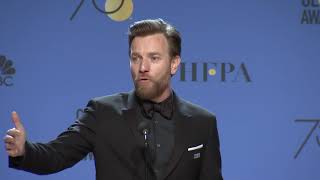 Ewan McGregor: Golden Globe Awards Backstage Interview (2018)