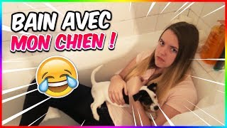 MA COPINE DE 4 ANS PREND UN BAIN AVEC SON CHIEN !