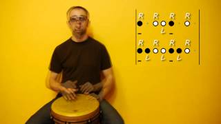 01. Basic 4/4 rhythms for Djembe / Cajón