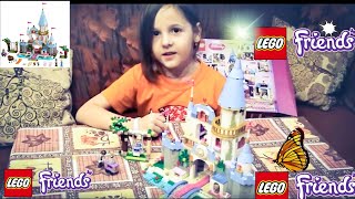 Распаковка набора Лего Френдс принцессы Диснея Замок. Обзор конструктора  lego disney princess