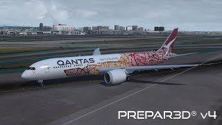 Prepar3D v4.4 | Brisbane to Los Angeles | YBBN-KLAX | QualityWings 787-9 | P3D