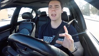 Driving an E39 BMW M5 in the Snow