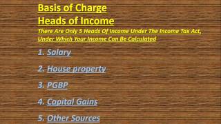 How to calculate income under the Heads of income | Income tax computation under heads of income