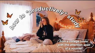 HOW I STUDY *EFFECTIVELY* (study tips from a college student)