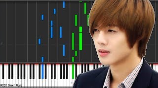BOF - Because I'm Stupid (Kim Hyun Joong) Piano Tutorial