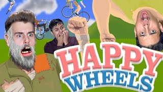First Time Playing Happy Wheels (Funny Reactions)