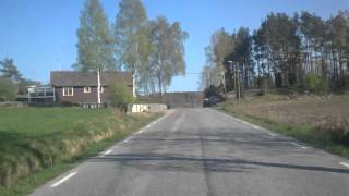 Swedish country road in spring