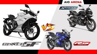 Gixxer SF 150 VS Xtreme 200S VS R15 V3.0 ll Battle ll.