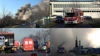 Großbrand im Gewerbegebiet Zwenkau [20.12.2019]