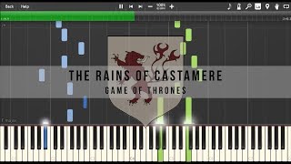 Game Of Thrones OST : Ramin Djawadi - The Rains Of Castamere (Piano Tutorial)