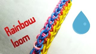 ❤ Браслет из резинок КАПЛИ ❤ Как плести браслеты из резинок | Rainbow loom bracelet