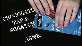 ?ASMR CHOCOLATE SCRATCHING & TAPPING / low lights / NO TALKING