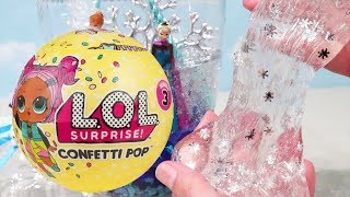 LOL Confetti Pop & Slime Transparente Com Anna e Elsa do Frozen -Brinquedonovelinhas