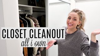 MINIMALIST CLOSET CLEANOUT AND DECLUTTER!