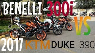2017 KTM DUKE 390 VS BENELLI 300i | FULL COMPARISON VIDEO | #VLOG 3