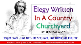 Elegy Written in a Country Churchyard With Exam Points|| AKSRajveer || Literature Lovers