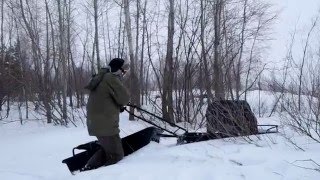 Короткая рыбалка и испытания мотобуксировщика SOBAKA VL15. ЦИКЛОН.РУ [CYCL1]